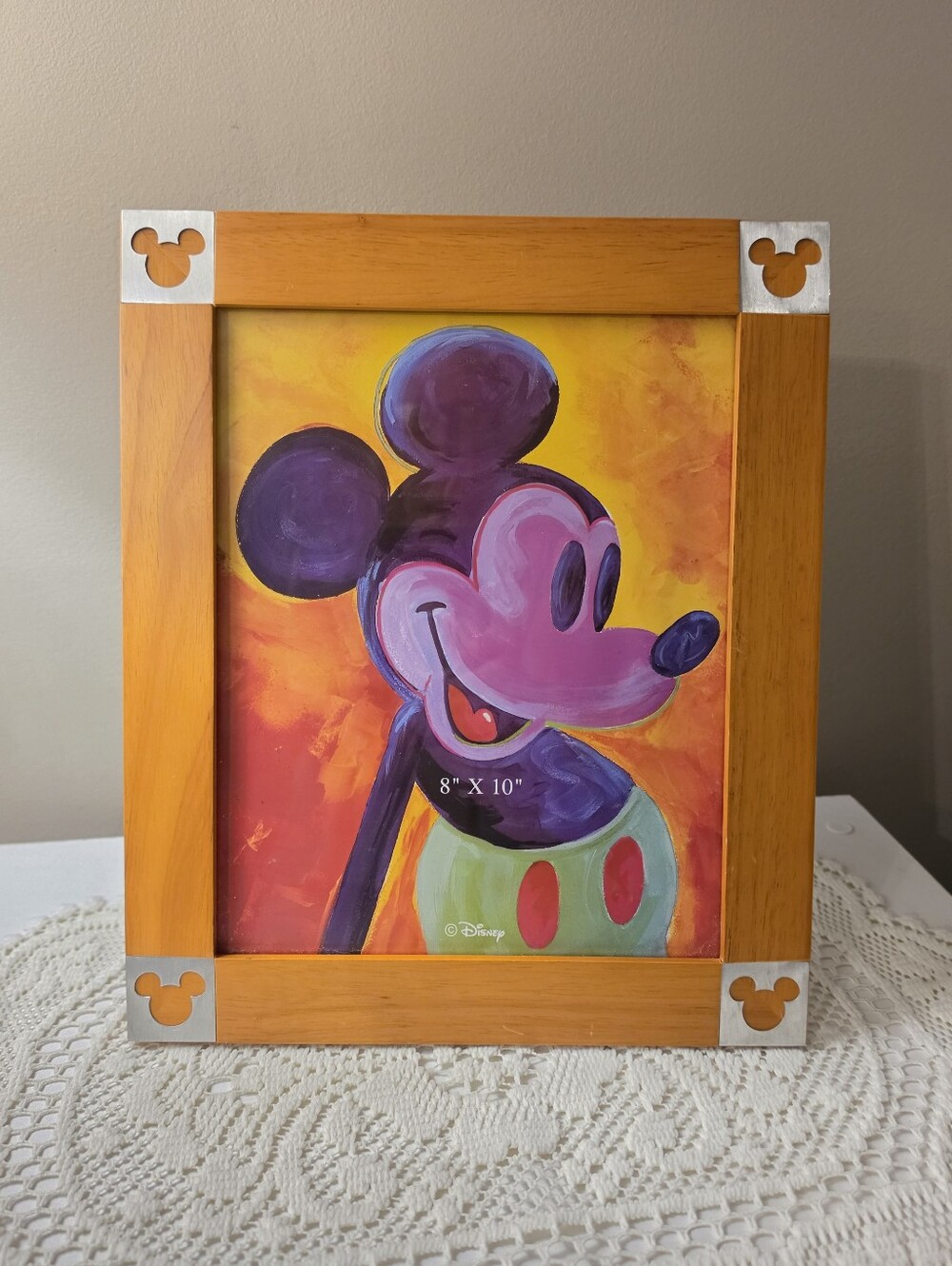 Disney 8×10 Picture Frame Wood And Metal